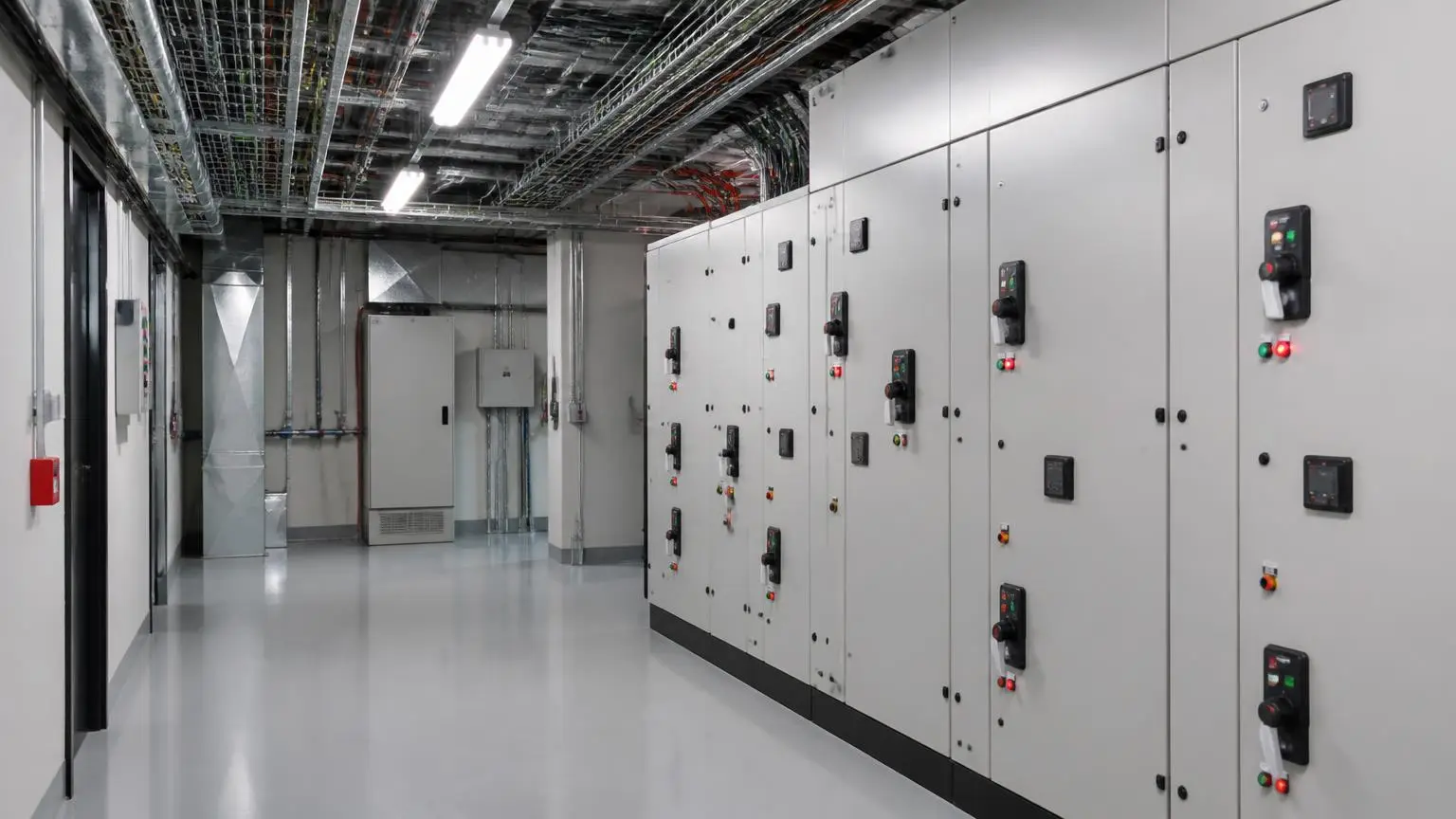 A neatly labelled distribution board in a premium residential building
