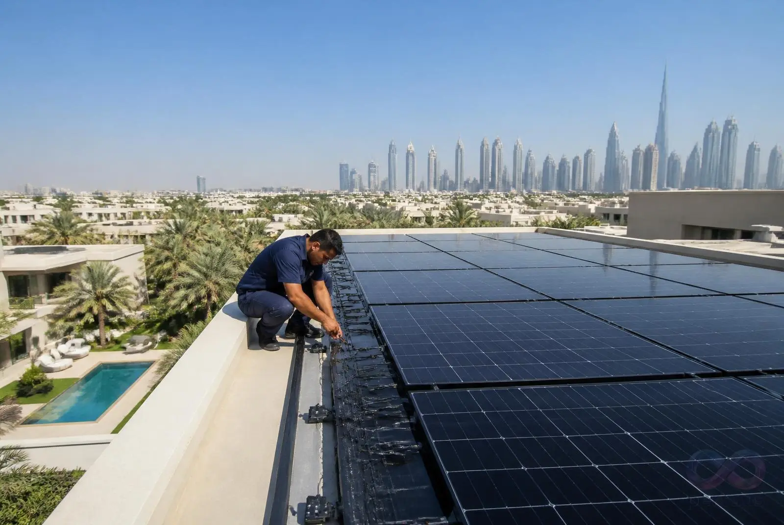 Solar panels and home energy efficiency in Dubai
