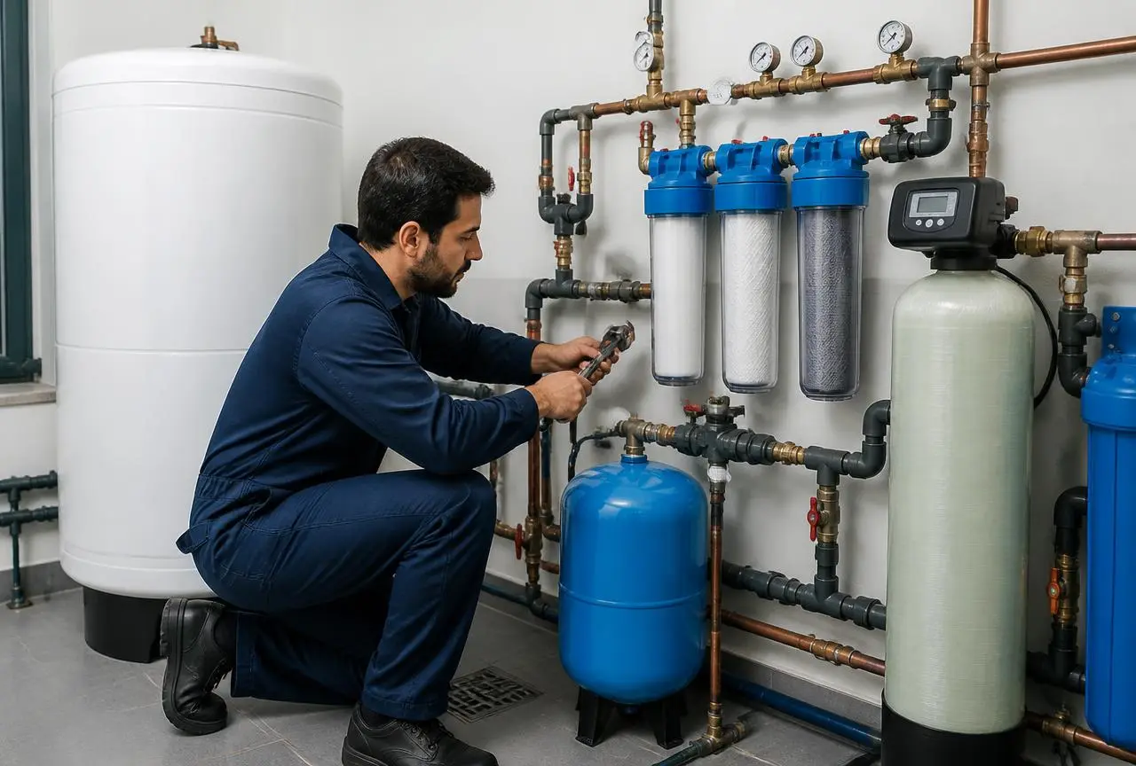 Water tank cleaning and filtration in Dubai